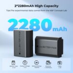 K&F CONCEPT NP-FZ100 Dual Battery and Dual USB Charger For Sony - Image 3