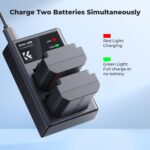 K&F CONCEPT NP-FZ100 Dual Battery and Dual USB Charger For Sony - Image 4