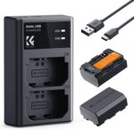 K&F CONCEPT NP-FZ100 Dual Battery and Dual USB Charger For Sony