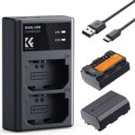 K&F CONCEPT NP-FZ100 Dual Battery and Dual USB Charger For Sony
