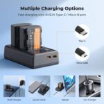 K&F CONCEPT LP-E6NH Dual Battery and Dual USB Charger For Canon - Image 8