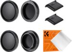 K&F Concept E Mount Body Cap & Rear Lens Cover for Sony Nex E Mount