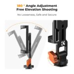 K&F Concept Metal Phone Tripod Mount,Universal Smartphone Stand with 2 Cold Shoe Mount - Image 2